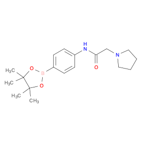 825630-80-6 2-(pyrrolidin-1-yl)-N-(4-(4,4,5,5-tetraMethyl-1,3,2-dioxaborolan-2-yl)phenyl)acetaMide