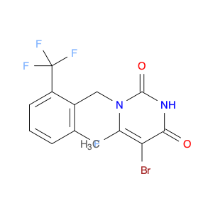 830346-48-0 5-Bromo-1-(2-fluoro-6-trifluoromethyl-benzyl)-6-methyl-1H-pyrimidine-2,4-dione