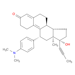 84371-65-3 (11β,17β)-11-[4-(Dimethylamino)phenyl]-17-hydroxy-17-(1-propyn-1-yl)estra-4,9-dien-3-one