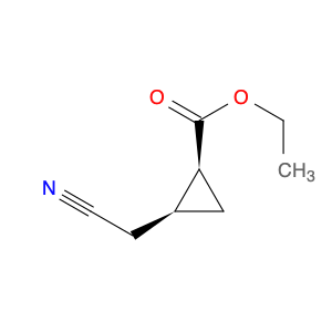 Cyclopropanecarboxylic acid, 2-(cyanomethyl)-, ethyl ester, cis- (9CI)