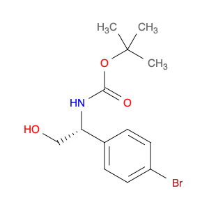 849178-85-4 tert-butyl N-[(1R)-1-(4-bromophenyl)-2-hydroxyethyl]carbamate