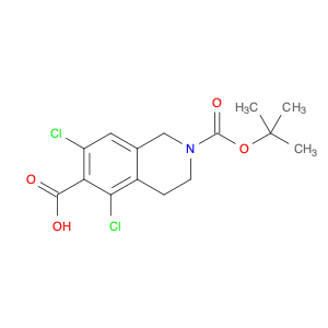 851784-82-2 2-(tert-butoxycarbonyl)-5,7-dichloro-1,2,3,4-tetrahydroisoquinoline-6-carboxylic acid