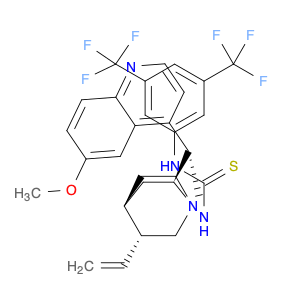 852913-16-7 N-[3,5-Bis(trifluoromethyl)phenyl]-N′-[(8a,9S)-6′-methoxy-9-cinchonanyl]thiourea