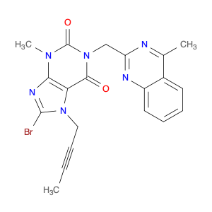 853029-57-9 1H-Purine-2,6-dione,8-bromo-7-(2-butynyl)-3,7-dihydro-3-methyl-1-[(4-methyl-2-quinazolinyl)methyl]-