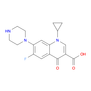 1-Cyclopropyl-6-fluoro-1,4-dihydro-4-oxo-7-(1-piperazinyl)-3-quinolinecarboxylic acid