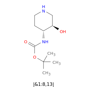 859854-66-3 tert-Butyl N-[(3R,4R)-3-hydroxy-4-piperidyl]carbamate