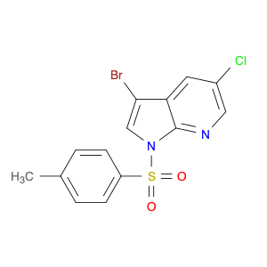 866546-10-3 1H-Pyrrolo[2,3-b]pyridine,3-bromo-5-chloro-1-[(4-methylphenyl)sulfonyl]-