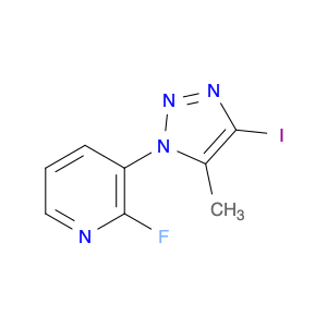 873551-07-6 2-fluoro-3-(4-iodo-5-methyl-1H-1,2,3-triazol-1-yl)-pyridine