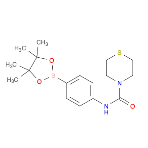 874298-05-2 N-(4-(4,4,5,5-tetramethyl-1,3,2-dioxaborolan-2-yl)phenyl)thiomorpholine-4-carboxamide