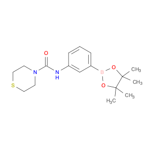 874301-68-5 N-(3-(4,4,5,5-tetramethyl-1,3,2-dioxaborolan-2-yl)phenyl)thiomorpholine-4-carboxamide