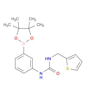 874301-80-1 1-(3-(4,4,5,5-tetramethyl-1,3,2-dioxaborolan-2-yl)phenyl)-3-(thiophen-2-ylmethyl)urea