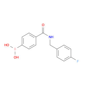 874460-12-5 B-[4-[[[(4-fluorophenyl)methyl]amino]carbonyl]phenyl]Boronic acid