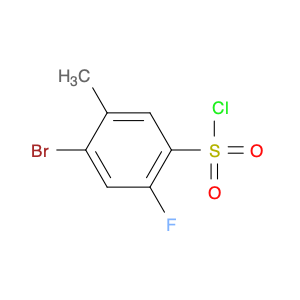 4-bromo-2-fluoro-5-methylbenzene-1-sulfonyl chloride