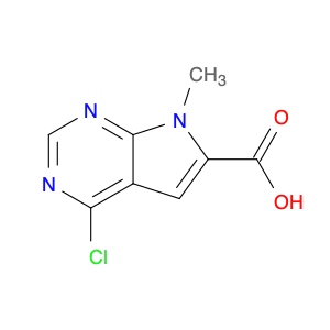 4-Chloro-1-methyl-7H-pyrrolo[2,3-d]pyrimidine-2-carboxylic acid