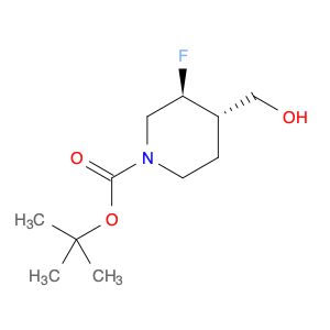 1-Piperidinecarboxylic acid, 3-fluoro-4-(hydroxymethyl)-,1,1-dimethylethyl ester, (3R,4R)-rel-