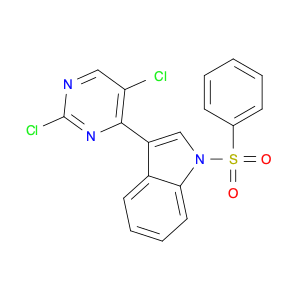 882562-40-5 3-(2,5-Dichloropyrimidin-4-yl)-1-(phenylsulfonyl)-1H-indole