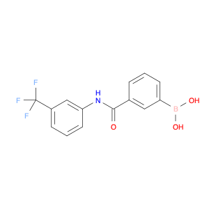 882678-73-1 (3-((3-(trifluoromethyl)phenyl)carbamoyl)phenyl)boronic acid