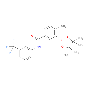 882678-81-1 4-methyl-3-(4,4,5,5-tetramethyl-1,3,2-dioxaborolan-2-yl)-N-(3-(trifluoromethyl)phenyl)benzamide