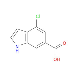 1H-Indole-6-carboxylic acid, 4-chloro-