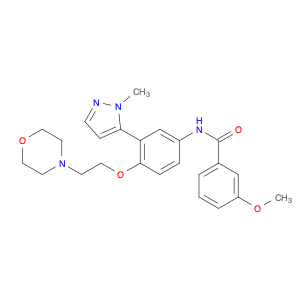 887936-68-7 Benzamide, 3-methoxy-N-[3-(1-methyl-1H-pyrazol-5-yl)-4-[2-(4-morpholinyl)ethoxy]phenyl]-