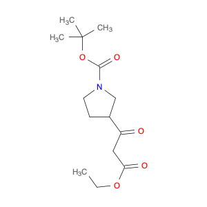 889955-52-6 3-(2-ETHOXYCARBONYL-ACETYL)-PYRROLIDINE-1-CARBOXYLIC ACID TERT-BUTYL ESTER