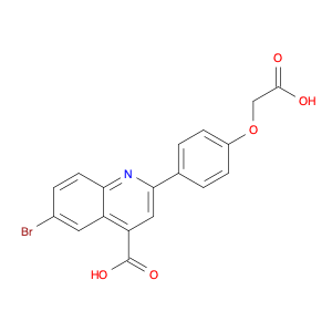 6-bromo-2-[4-(carboxymethoxy)phenyl]quinoline-4-carboxylic acid