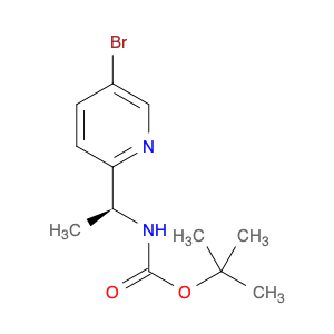 915720-71-7 Carbamic acid, N-[(1S)-1-(5-bromo-2-pyridinyl)ethyl]-, 1,1-dimethylethylester