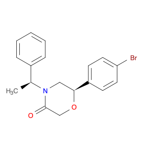 920801-93-0 3-Morpholinone, 6-(4-bromophenyl)-4-[(1S)-1-phenylethyl]-, (6R)-