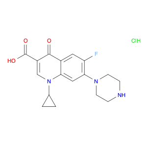 93107-08-5 1-Cyclopropyl-6-fluoro-1,4-dihydro-4-oxo-7-(1-piperazinyl)-3-quinolinecarboxylic acid hydrochloride