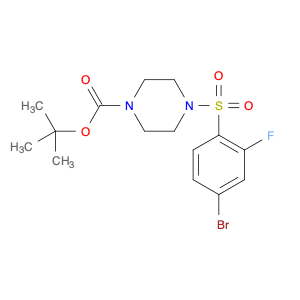 937014-34-1 4-(4-Bromo-2-fluorophenylsulfonyl)piperazine-1-carboxylic acid tert-butyl ester