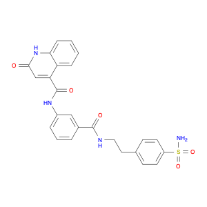 939760-13-1 4-Quinolinecarboxamide, N-[3-[[[2-[4-(aminosulfonyl)phenyl]ethyl]amino]carbonyl]phenyl]-1,2-dihydro-2-oxo-