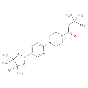 940284-98-0 tert-butyl 4-[5-(4,4,5,5-tetramethyl-1,3,2-dioxaborolan-2-yl)pyrimidin-2-yl]piperazine-1-carboxylate