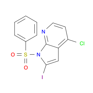 1-Benzenesulfonyl-4-chloro-2-iodo-7-azaindole