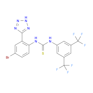 956014-19-0 Thiourea, N'-[3,5-bis(trifluoromethyl)phenyl]-N-[4-bromo-2-(2H-tetrazol-5-yl)phenyl]-