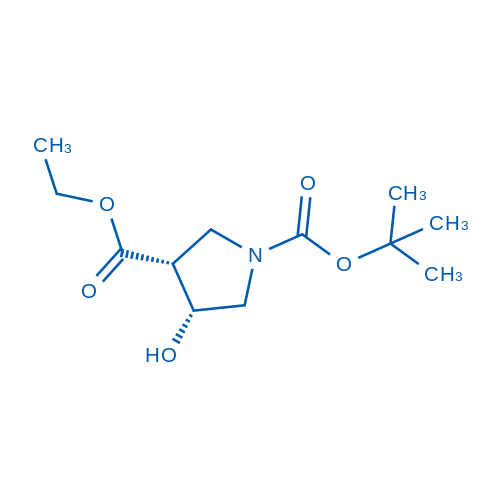 2724056-42-0 O1-tert-butyl O3-ethyl cis-4-hydroxypyrrolidine-1,3-dicarboxylate