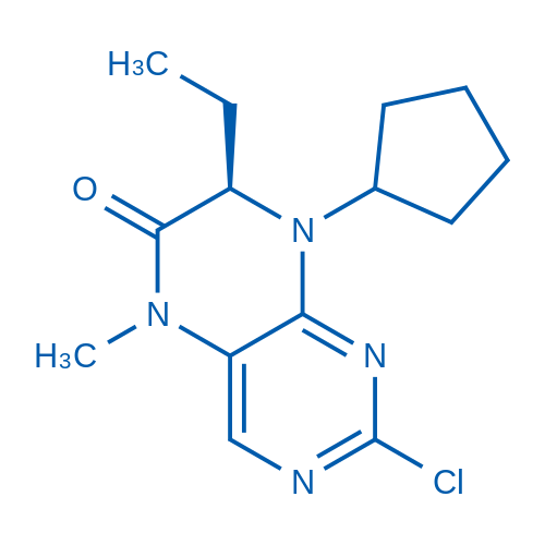 (R)-2-CHLORO-8-CYCLOPENTYL-7-ETHYL-5-METHYL-7,8-DIHYDROPTERIDIN-6(5H)-ONE