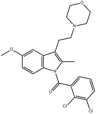 180002-83-9 1-(2,3-DICHLOROBENZOYL)-5-METHOXY-2-METHYL-3-[2-(4-MORPHOLINYL)ETHYL]-1H-INDOLE