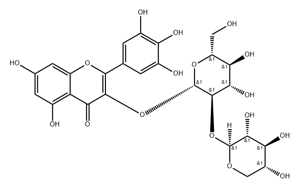 142449-93-2 myricetin 3-O-β-D-xylopyranosyl(1-2)-β-D-glucopyranoside