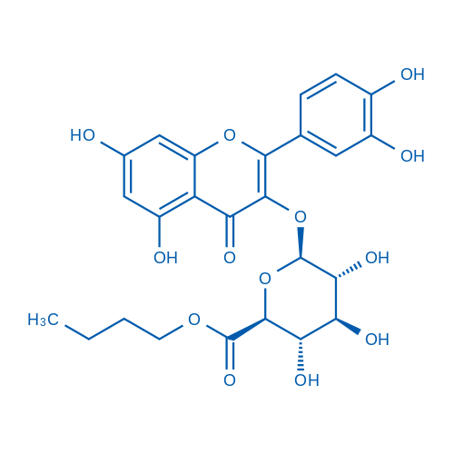 166196-16-3 b-D-Glucopyranosiduronic acid,2-(3,4-dihydroxyphenyl)-5,7-dihydroxy-4-oxo-4H-1-benzopyran-3-yl, butyl ester