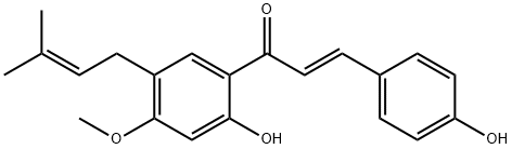 20784-60-5 1-[2-Hydroxy-4-methoxy-5-(3-methyl-2-butenyl)phenyl]-3-(4-hydroxyphenyl)-2-propen-1-one