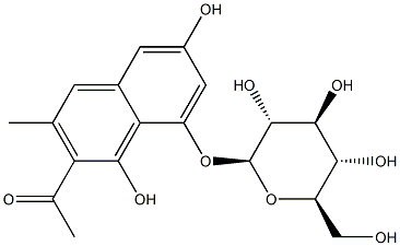 23566-96-3 2-Acetyl-3-methyl-8-(β-D-glucopyranosyloxy)-1,6-naphthalenediol