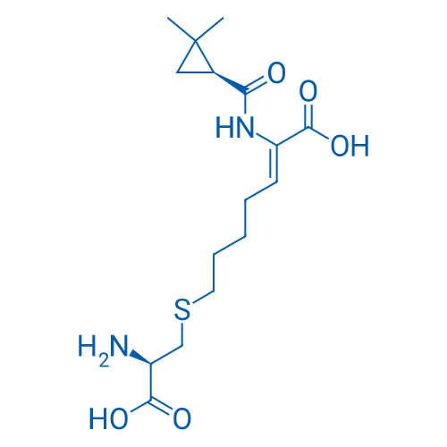 82009-34-5 (Z)-7-(((R)-2-Amino-2-carboxyethyl)thio)-2-((S)-2,2-dimethylcyclopropane-1-carboxamido)hept-2-enoic acid