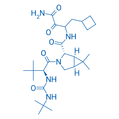 394730-60-0 (1R,2S,5S)-N-(4-Amino-1-cyclobutyl-3,4-dioxobutan-2-yl)-3-((S)-2-(3-(tert-butyl)ureido)-3,3-dimethylbutanoyl)-6,6-dimethyl-3-azabicyclo[3.1.0]hexane-2-carboxamide