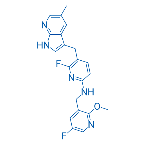 6-Fluoro-N-((5-fluoro-2-methoxypyridin-3-yl)methyl)-5-((5-methyl-1H-pyrrolo[2,3-b]pyridin-3-yl)methyl)pyridin-2-amine