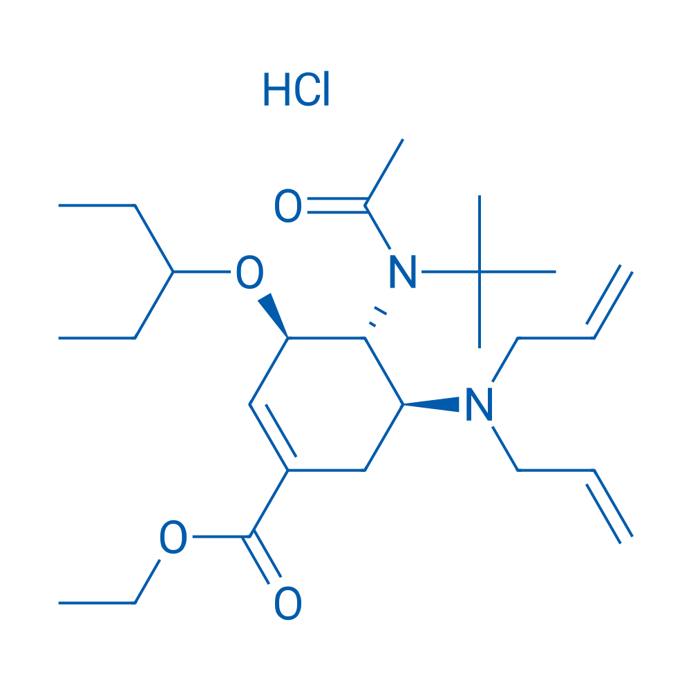 651324-08-2 (3R,4R,5S)-Ethyl 4-(N-(tert-butyl)acetamido)-5-(diallylamino)-3-(pentan-3-yloxy)cyclohex-1-enecarboxylate hydrochloride