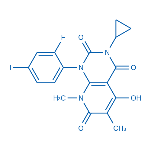 871700-24-2 3-Cyclopropyl-1-(2-fluoro-4-iodophenyl)-5-hydroxy-6,8-dimethylpyrido[2,3-d]pyrimidine-2,4,7(1H,3H,8H)-trione