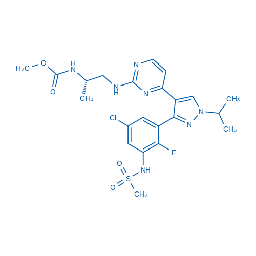 1269440-17-6 (S)-Methyl (1-((4-(3-(5-chloro-2-fluoro-3-(methylsulfonamido)phenyl)-1-isopropyl-1H-pyrazol-4-yl)pyrimidin-2-yl)amino)propan-2-yl)carbamate